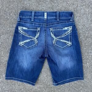 Ariat REAL Denim Blue Jean Short Bermuda Length 10019549 Size 29R